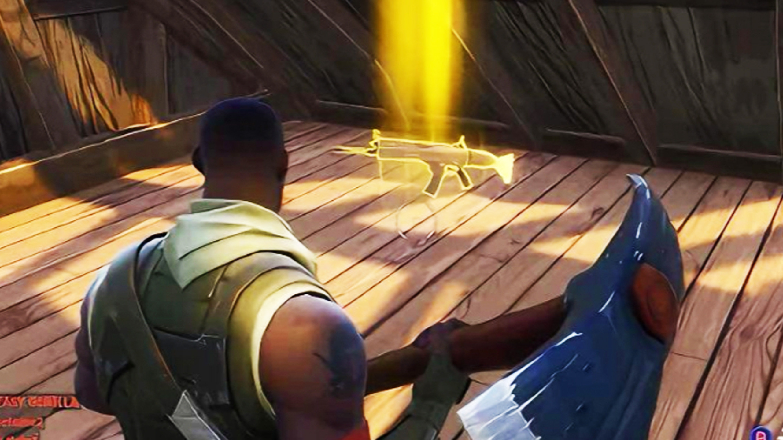 Plantilla de meme Fortnite gold scar