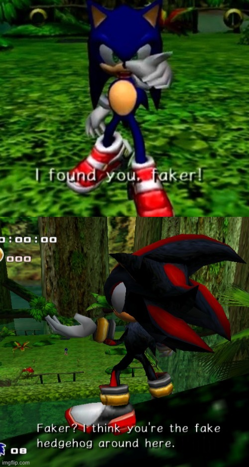 Plantilla de meme Found you Faker!