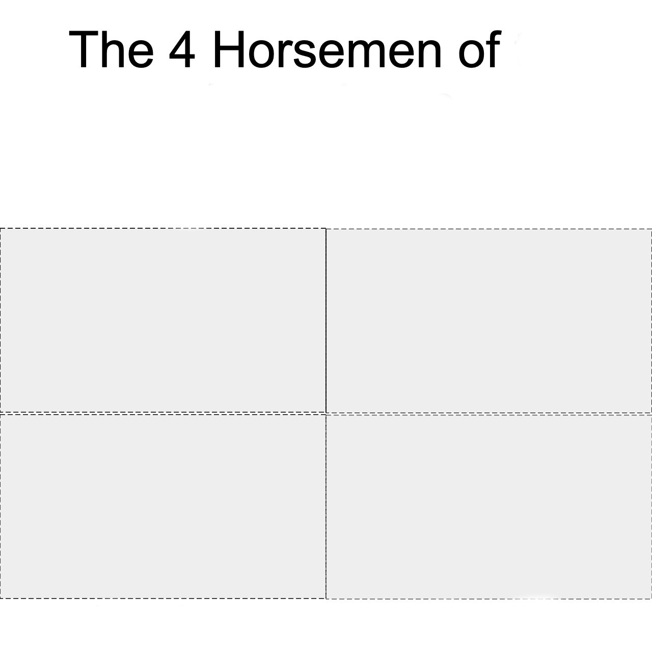 Template meme Four horsemen