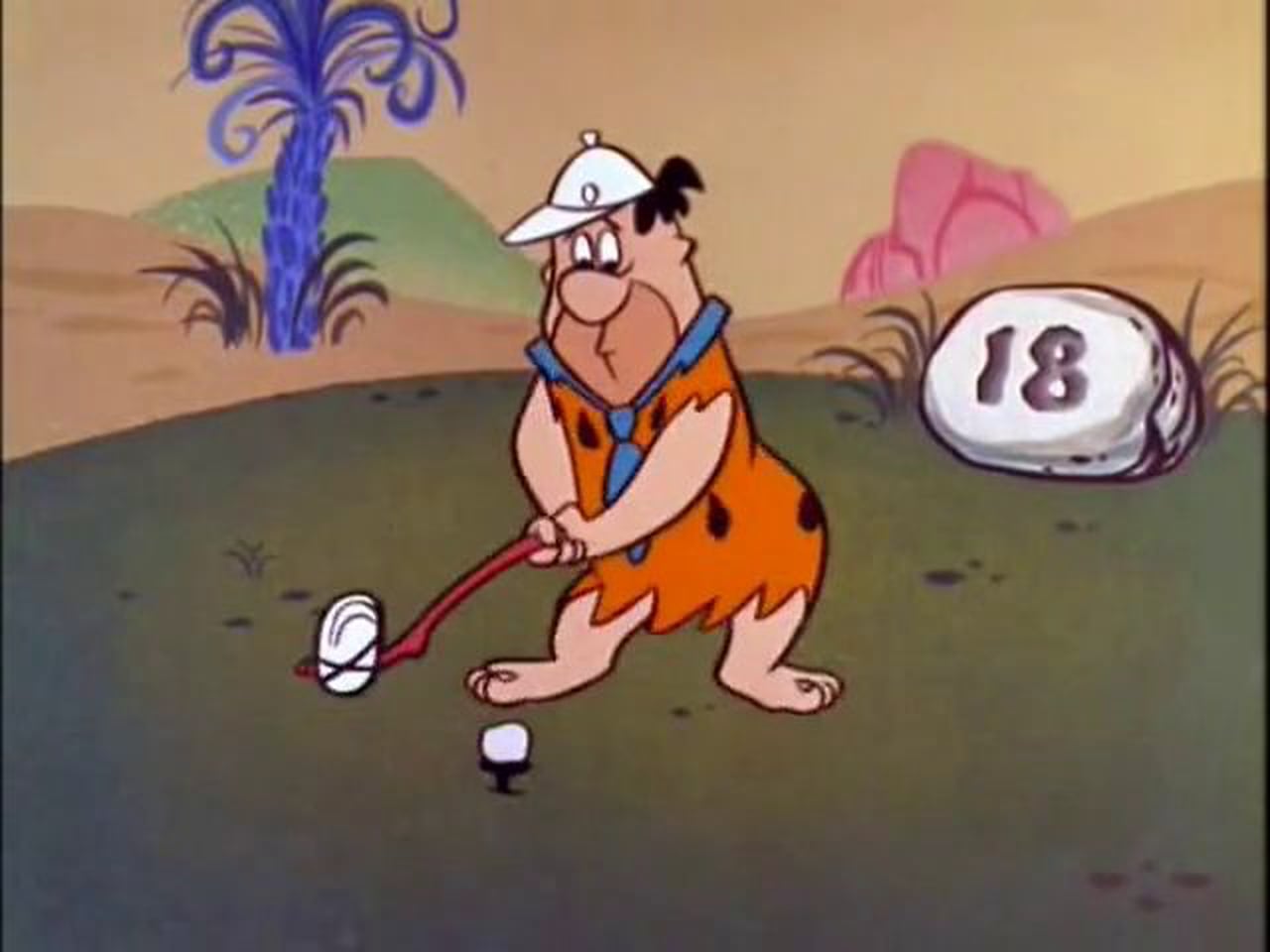Template meme Fred Flintstone Golf