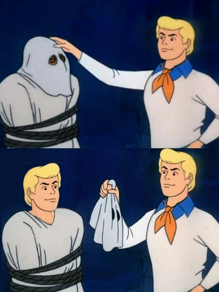 Plantilla de meme fred mask fred