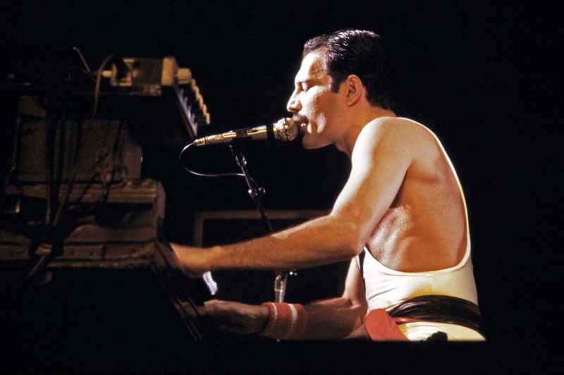 Plantilla de meme freddy mercury piano