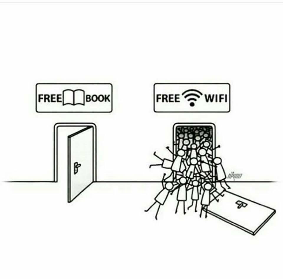 Template meme Free book vs. free wifi