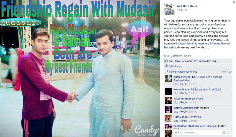 Plantilla de meme Friendship Regain with Mudasir
