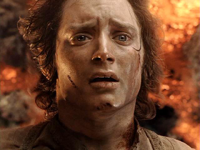 Plantilla de meme Frodo Its Over Its Done