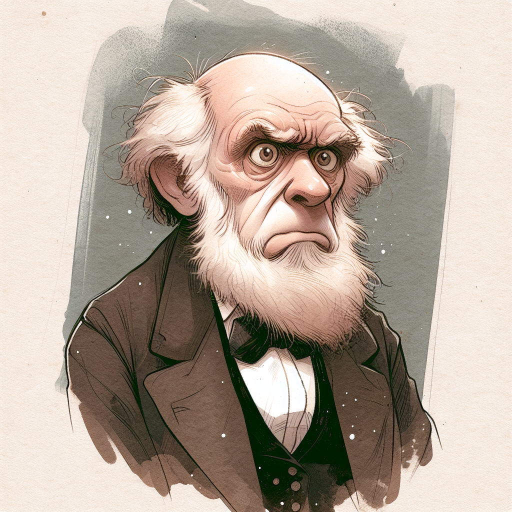 Template meme Frustrated Charles Darwin
