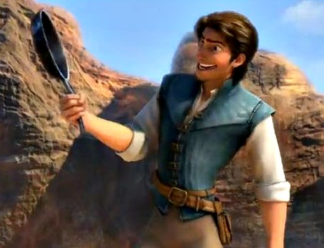 Plantilla de meme Frying pans!  Who knew?  Tangled