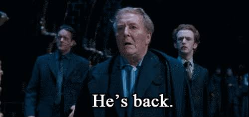 Plantilla de meme Fudge he’s back