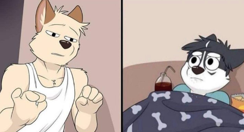 Plantilla de meme Furry explaining meme
