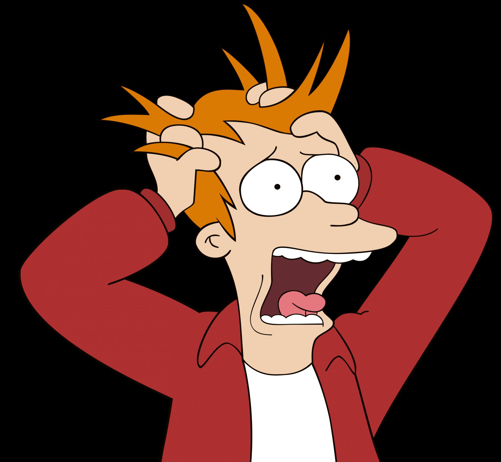 Template meme Futurama Fry Screaming