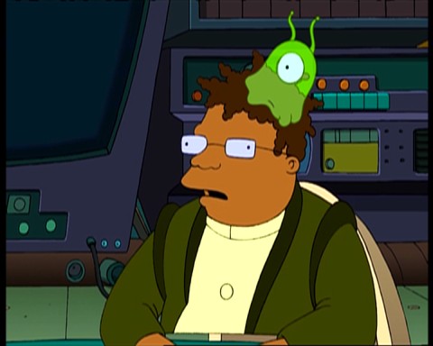 Plantilla de meme Futurama Hermes brain slug