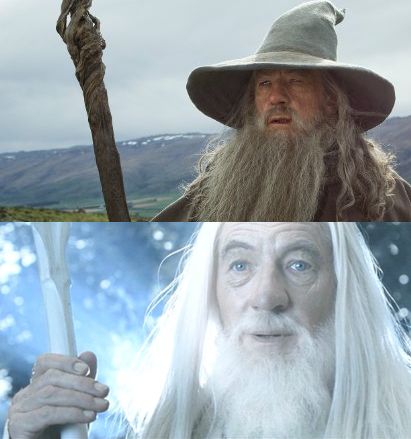 Template meme Gandalf Before After