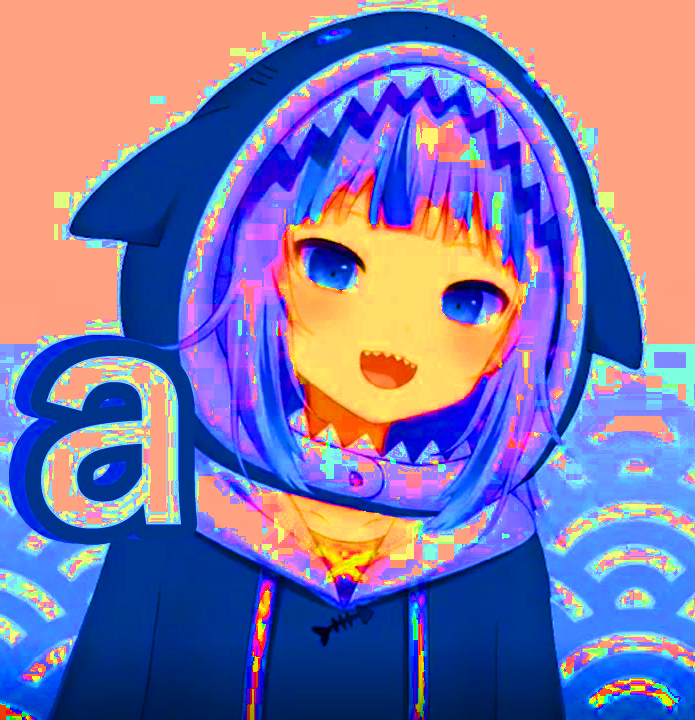 Template meme Gawr Gura "A"