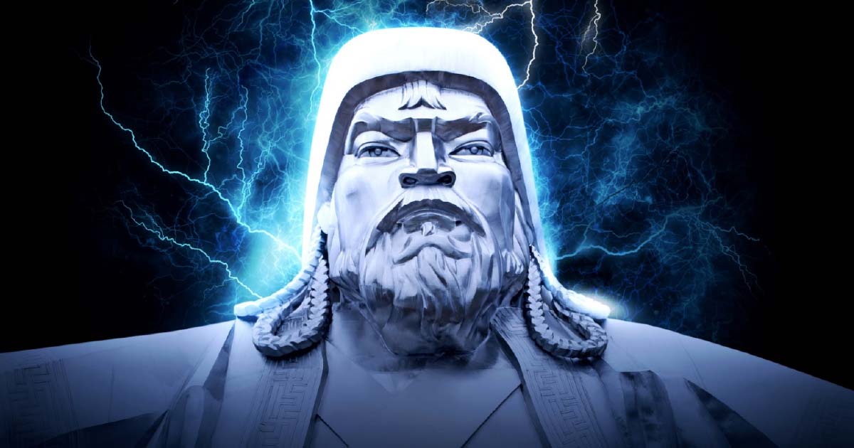 Plantilla de meme Genghis Khan lightning