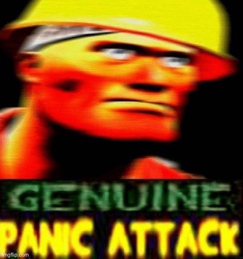 Plantilla de meme genuine panic attack