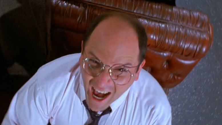 Plantilla de meme George Costanza Khan!