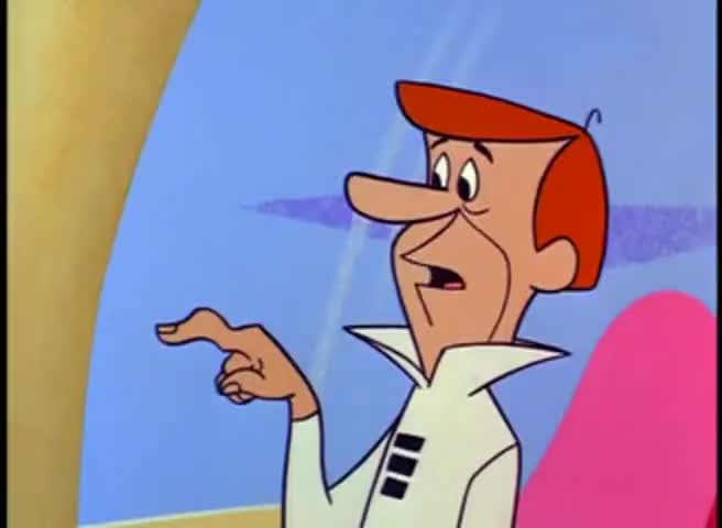 Template meme George Jetson Button finger