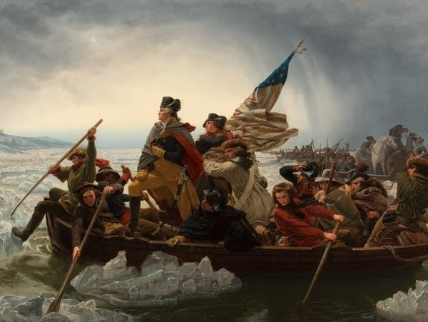 Template meme george washington crossing the Delaware