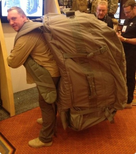 Giant backpack meme template