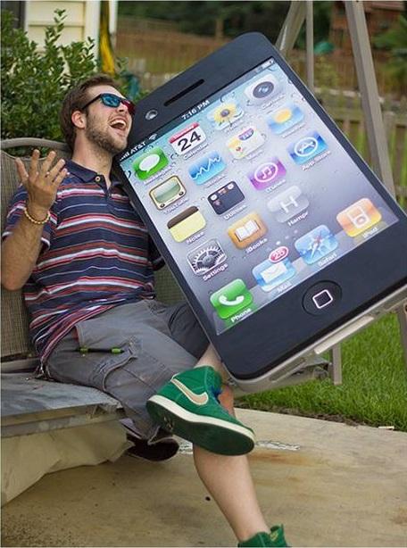 Giant iPhone meme template