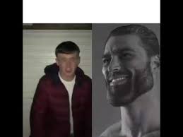 giga chad vs beta meme template