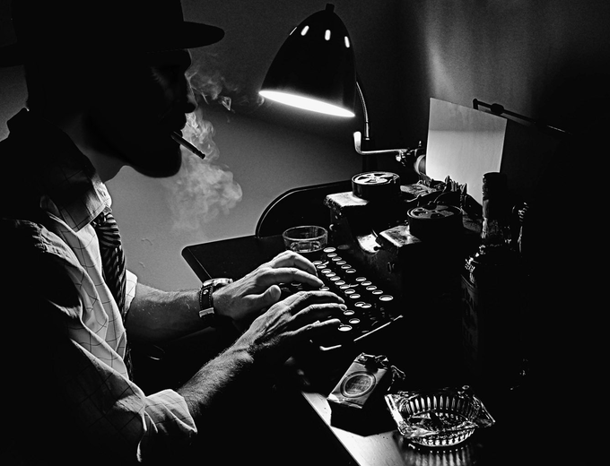 Gigachad Typewriter meme template