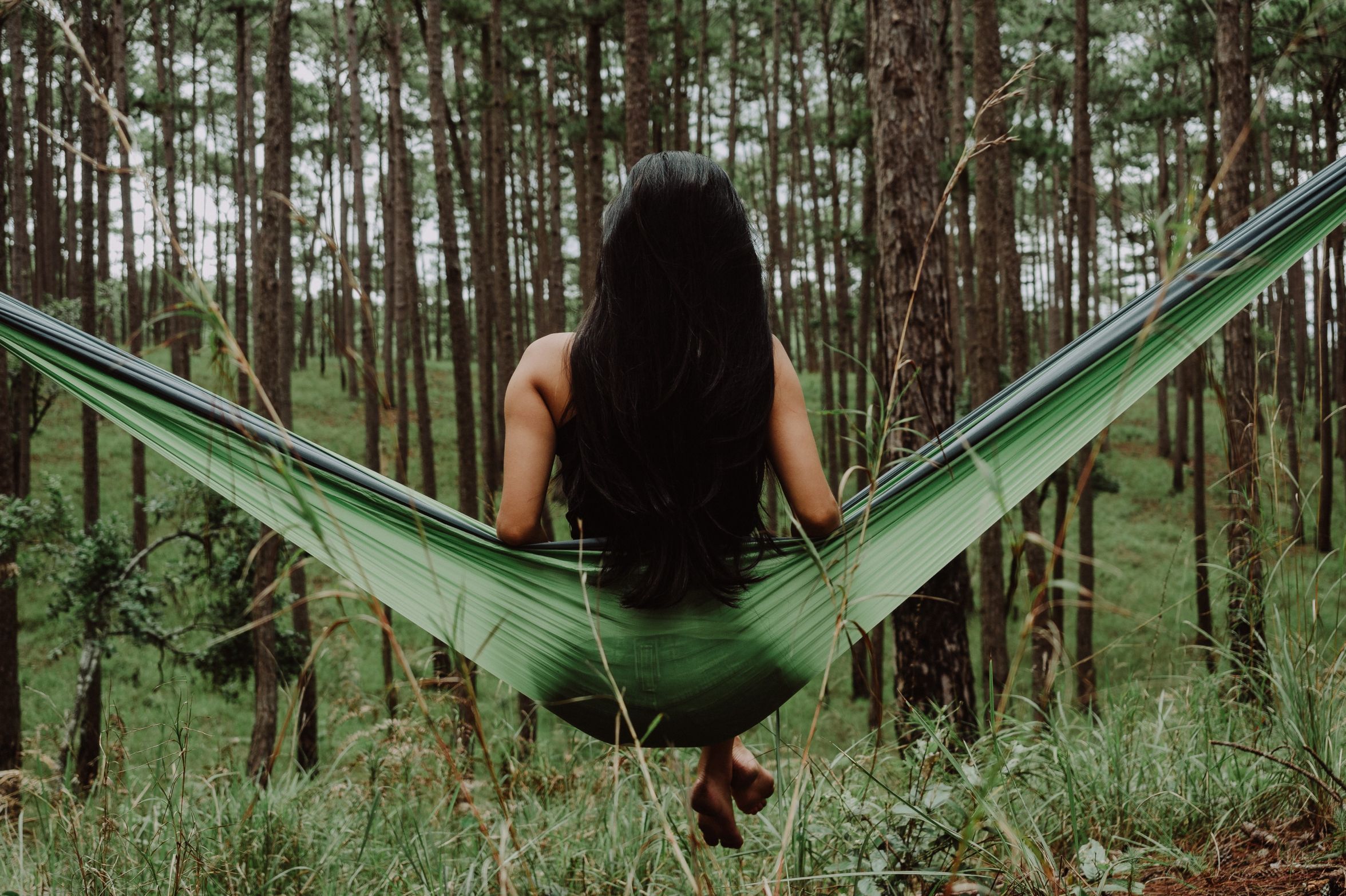 Girl in Hammock meme template