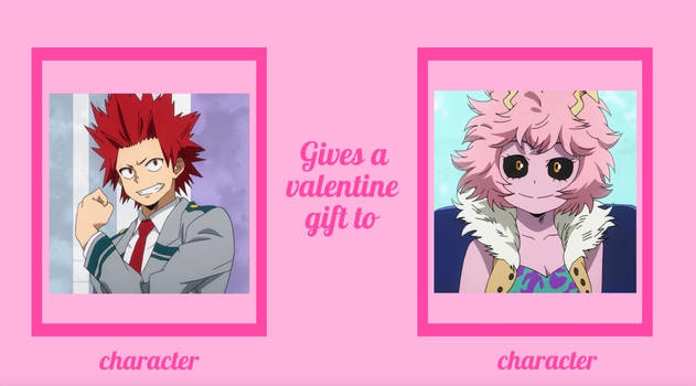 Template meme gives a valentine gift to who
