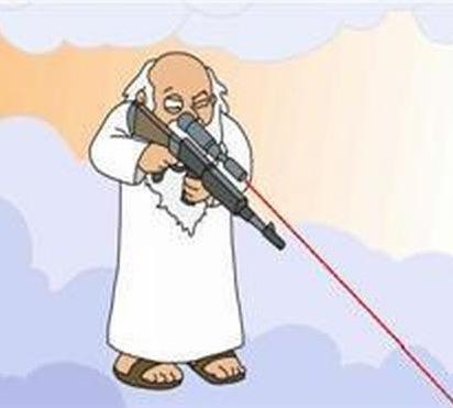 Plantilla de meme god sniper family guy