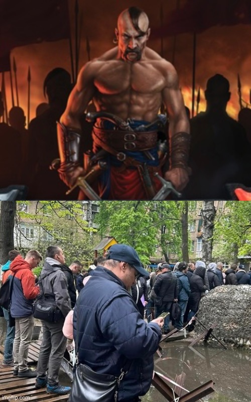 Plantilla de meme going to war. Expectation-reality