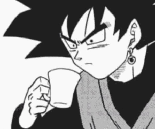Template meme Goku Black confused
