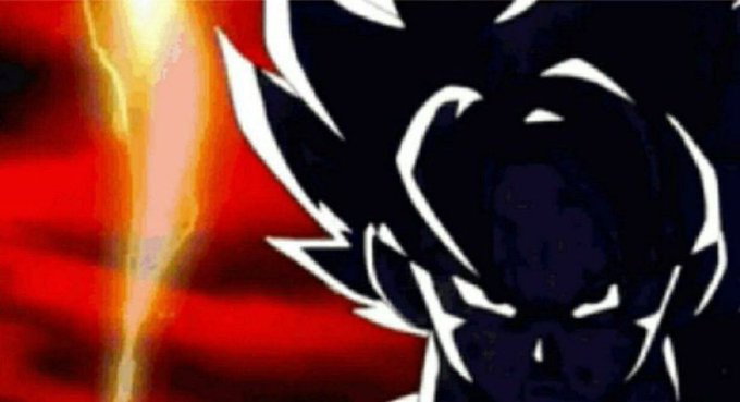 Plantilla de meme Goku Lightning
