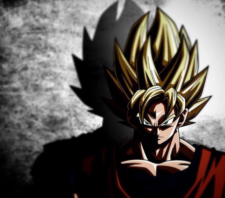 Plantilla de meme Goku stare