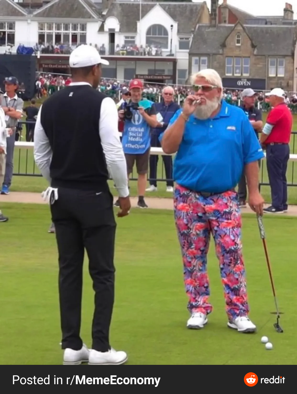 Template meme Golf cigarette guy