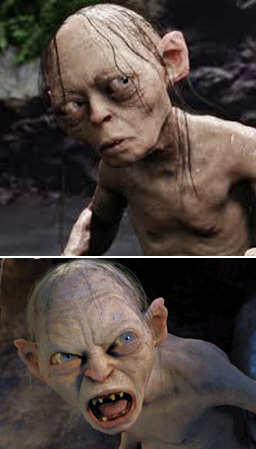 Plantilla de meme Gollum Nice Nasty