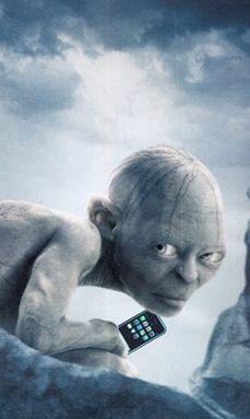 Plantilla de meme gollum phone