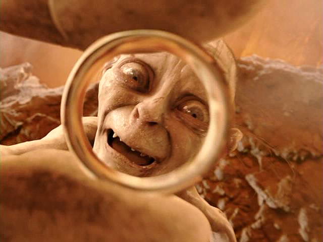 Template meme Gollum with Ring of Power