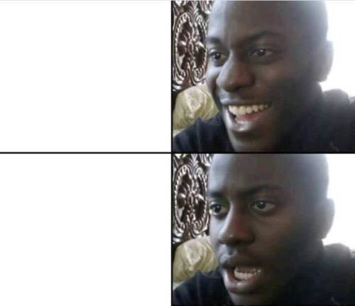 Good then bad meme template