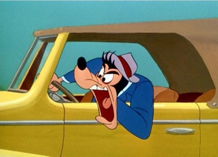 Template meme GOOFY HAS ROAD RAGE