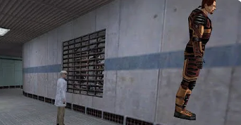 Plantilla de meme Gordon Freeman bunnyhopping