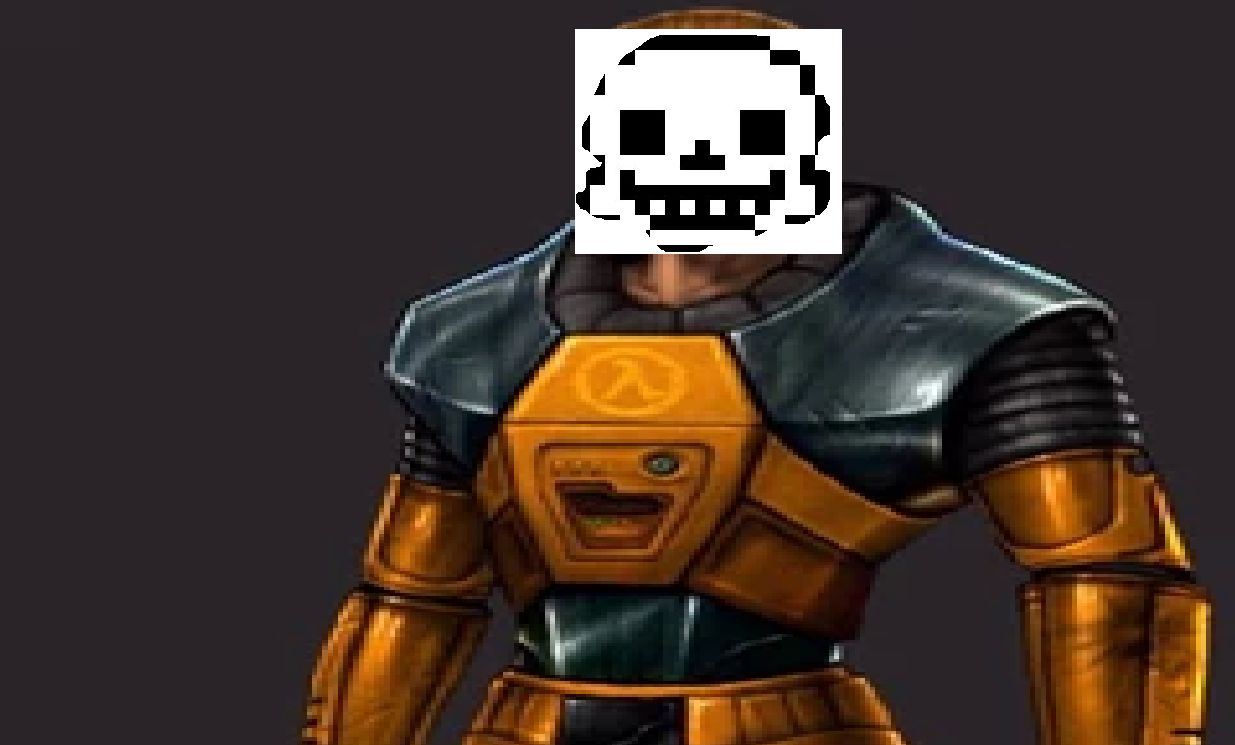 Plantilla de meme gordon freeman sans