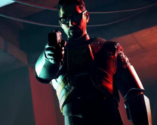 Plantilla de meme Gordon Freeman with a gun