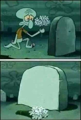 Plantilla de meme grave spongebob