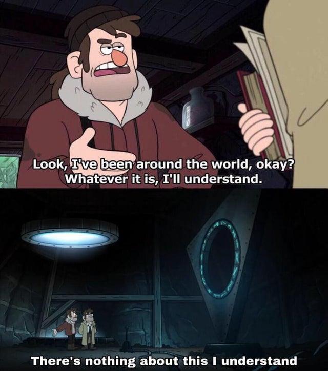 Template meme Gravity Falls Understanding
