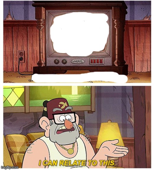Template meme Grunkle Stan I can relate to this