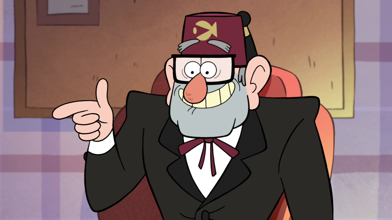 Template meme Grunkle Stan Pointing - Gravity Falls