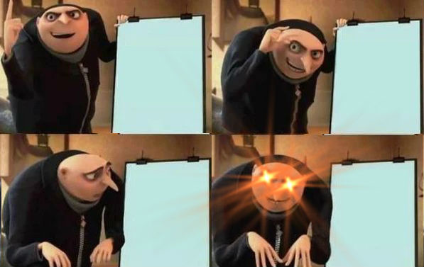Plantilla de meme Grus Plan Evil