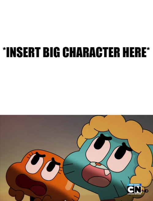 Plantilla de meme Gumball And Darwin Face X
