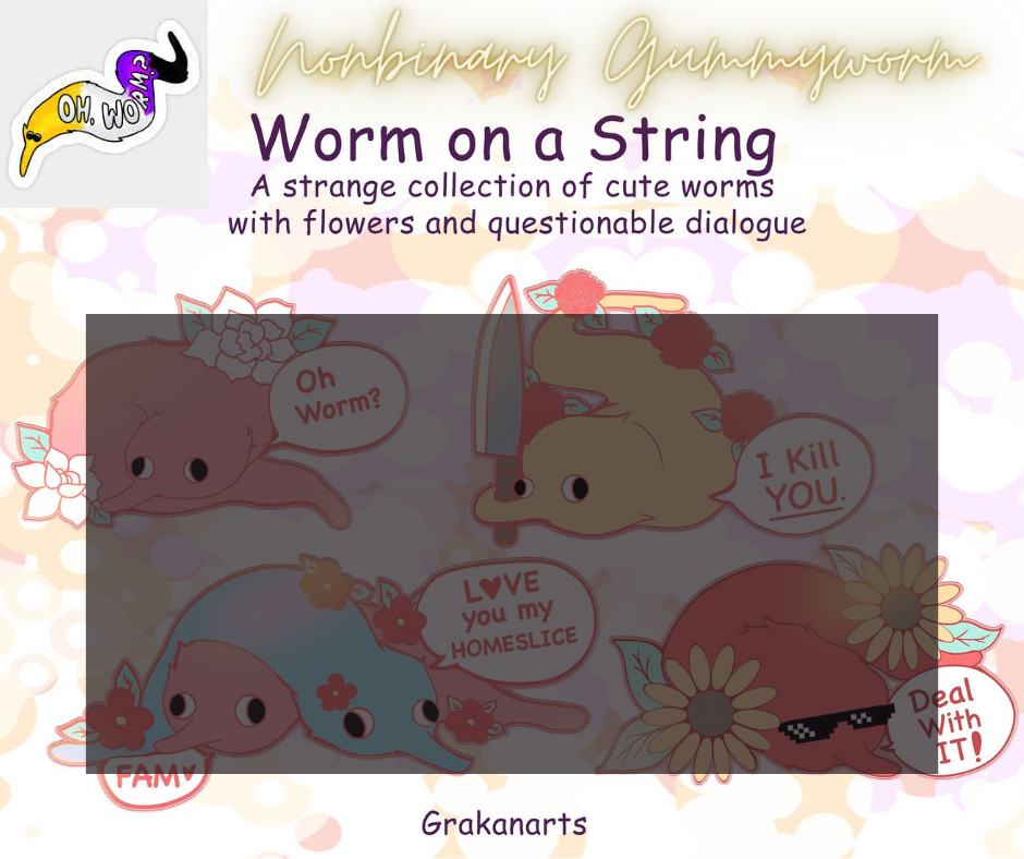 Gummyworms Worm on a string temp meme template