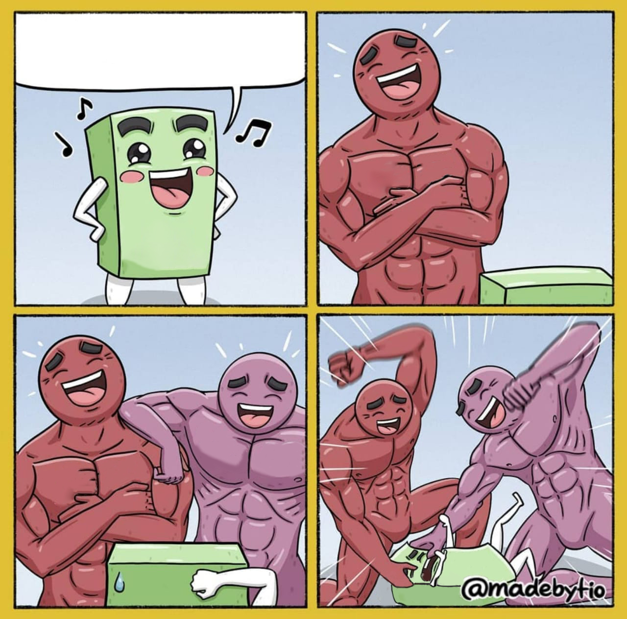 Plantilla de meme Guy getting beat up